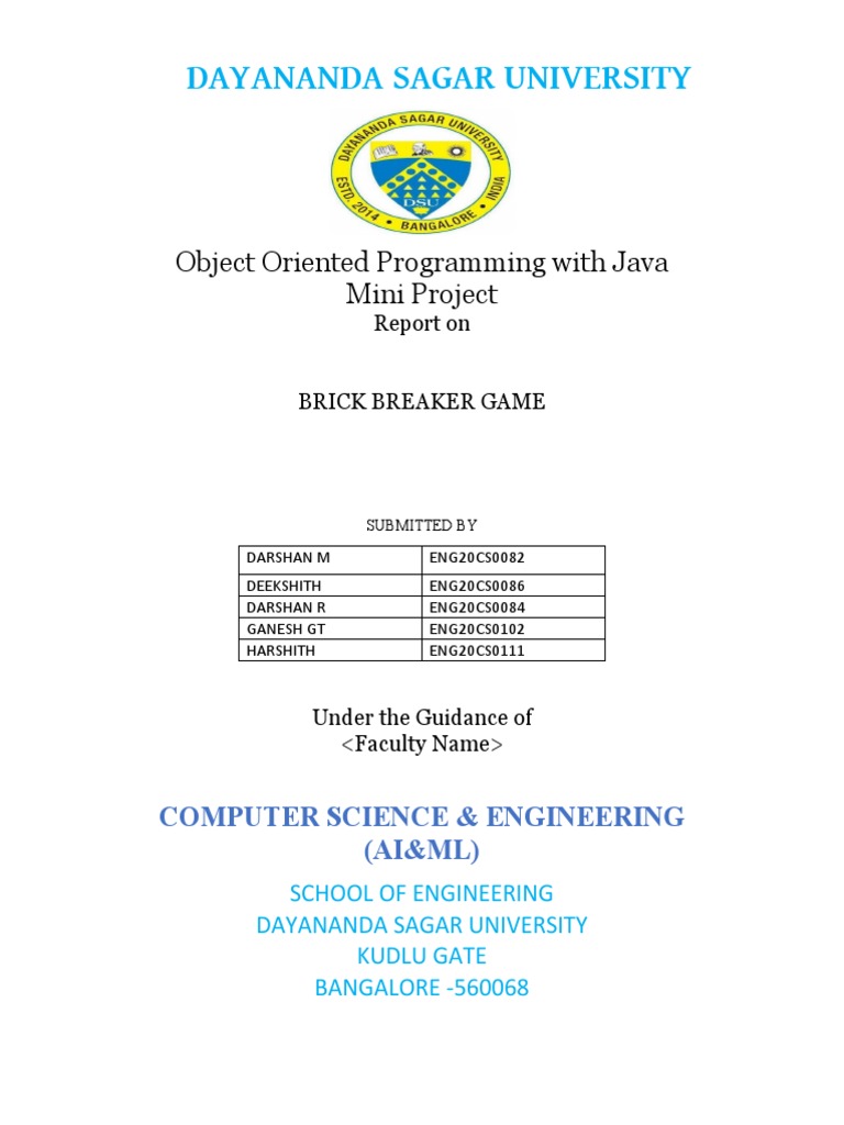 OODJ Miniproject Report Template | PDF | Queue (Abstract Data Type ...