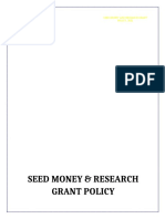 Seed Money Policy