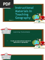 Instructional Materials in Teaching Geography