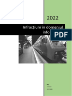 Infracțiuni În Domeniul Informaticii: Olga Caldarov 3/15/2022