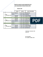 Jadwal PAS Ganjil 22-23