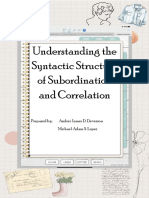HANDOUT Subordination&Correlation