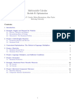 MultivariableCalculusModule II Optimization