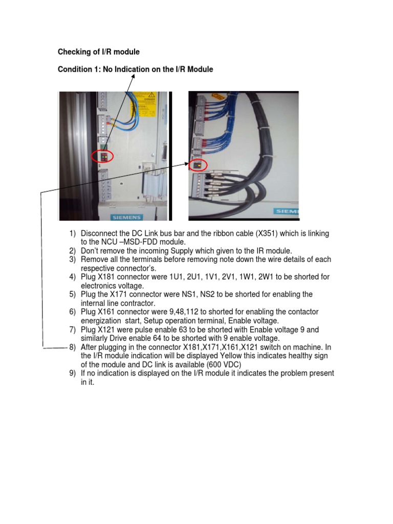 Troubleshooting I/R Module Indications | PDF