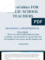 Code of Ethics For Professional Teachers