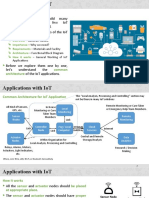 Using Iot We Can Build Many Applications But Here, Few Iot Applications Will Be Discussed. We Will Cover Following Topics of The Iot Applications