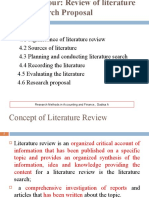 Chapter Four Literature Review and Research Proposal