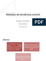 Medidas de Tendencia Central