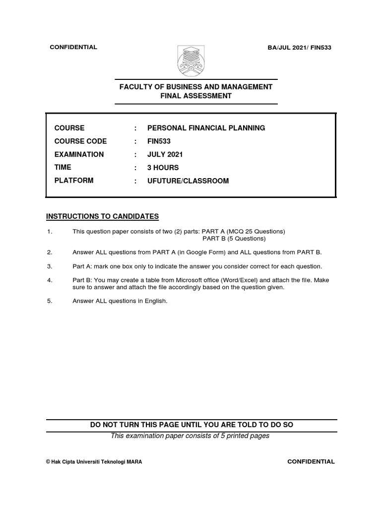 Fin533 Ivve Sherlyn Palitus 2021123981 PDF | PDF | Interest | Insurance