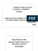 Maize QC Trainig Guideline