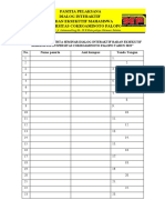 Daftar Hadir Peserta Seminar