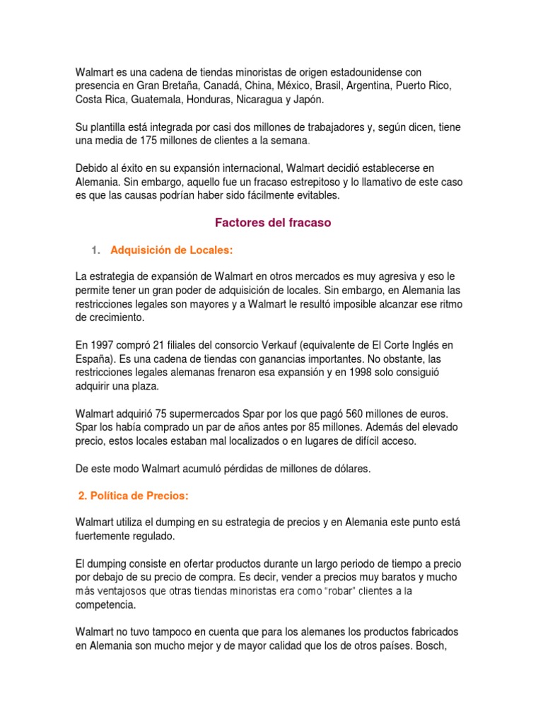 CA So Walmart PDF Alemania Política mundial