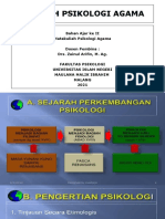 SEJARAH PSIKOLOGI AGAMA