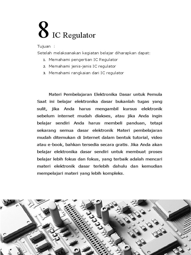 Memahami IC Regulator dan Jenisnya | PDF | Teknologi & Rekayasa