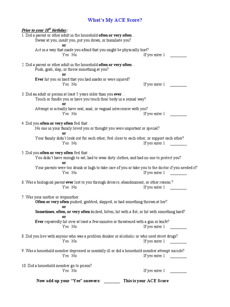 ACE_score_questionnaire PDF Sex Interpersonal Relationships
