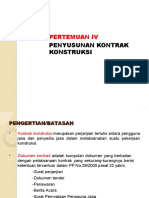 Penyusunan Kontrak Konstruksi