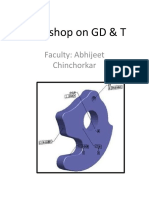 Workshop On GD & T: Faculty: Abhijeet Chinchorkar