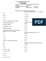 Soal PAS Ganjil MTK Kelas IX K13