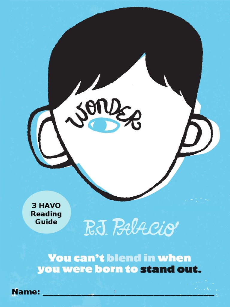 Understanding R.J. Palacio's Wonder | PDF