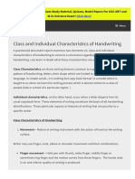 Forensicsdigest Com Class and Individual Characteristics of Handwriting (1) Removed