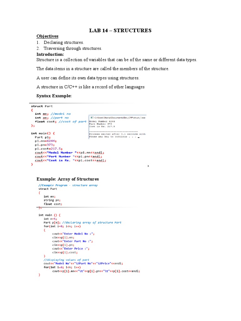 Lab 14 | PDF | C++ | C (Programming Language)