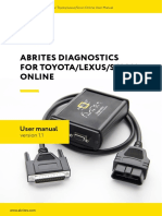 Abrites Diagnostics For Toyota Lexus Scion Online User Manual