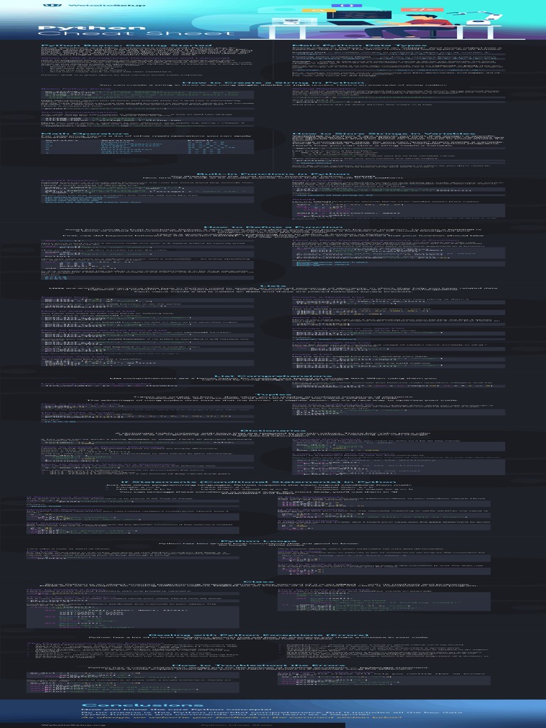 Python Cheat Sheet | PDF