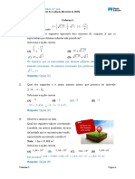 Matemática 9o ano - Resolução teste avaliação fevereiro 2022