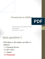 Pneumonia in Children - Causes, Signs, Symptoms