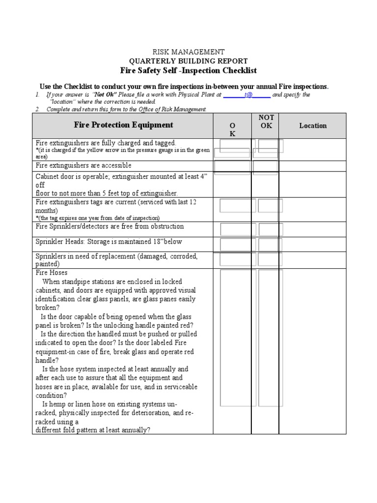 Quarterly Building Inspection Report | PDF | Building Engineering ...