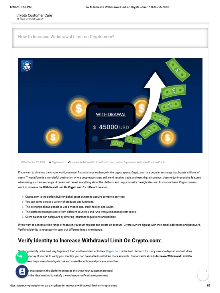 How To Increase Withdrawal Limit On | PDF | Cryptocurrency | Information  Technology