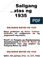 Ang Saligang Batas NG 1935