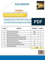 Datos Camino Critico