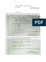 Lab Worksheet 2: Unit Conversion Problems