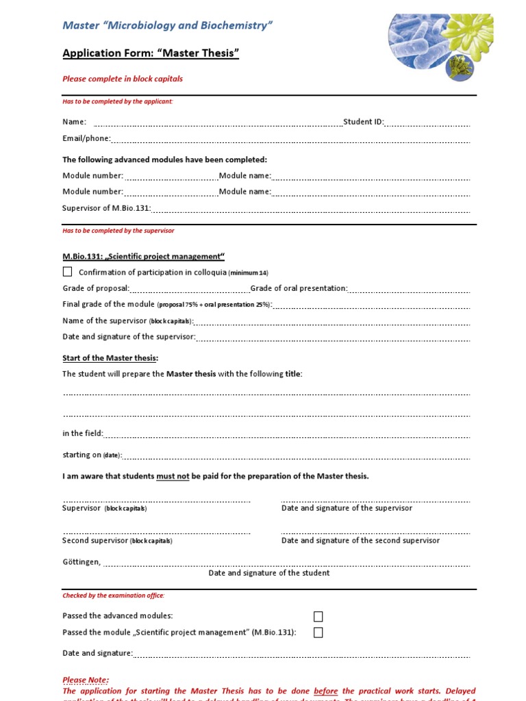 Application For Master Thesis MB | PDF | Technology & Engineering
