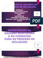 Orientacion Al Usuario en El Proceso de Afiliacion