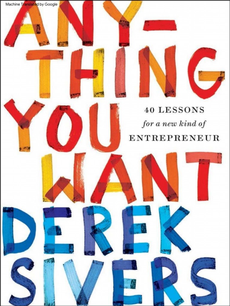 中文版Anything You Want 40 Lessons for a New Kind of