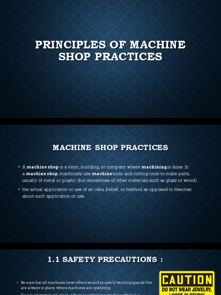 Principles of Machine Shop Practices RST PDF Machines Secondary