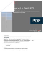 How To Use Oracle User Productivity Kit