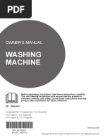 LG Washing Machine Manual Model No T1777NEHTE