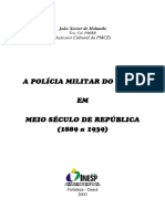 Polícia Militar Do Ceará em Meio Século de República (1889 A 1939)