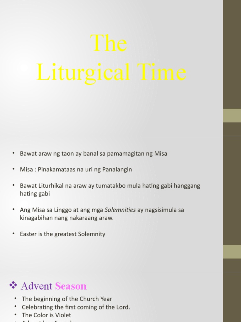 Liturgical Calendar Pdf Liturgical Year Lent