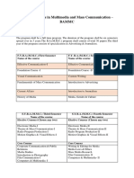 BAMMC Program Details