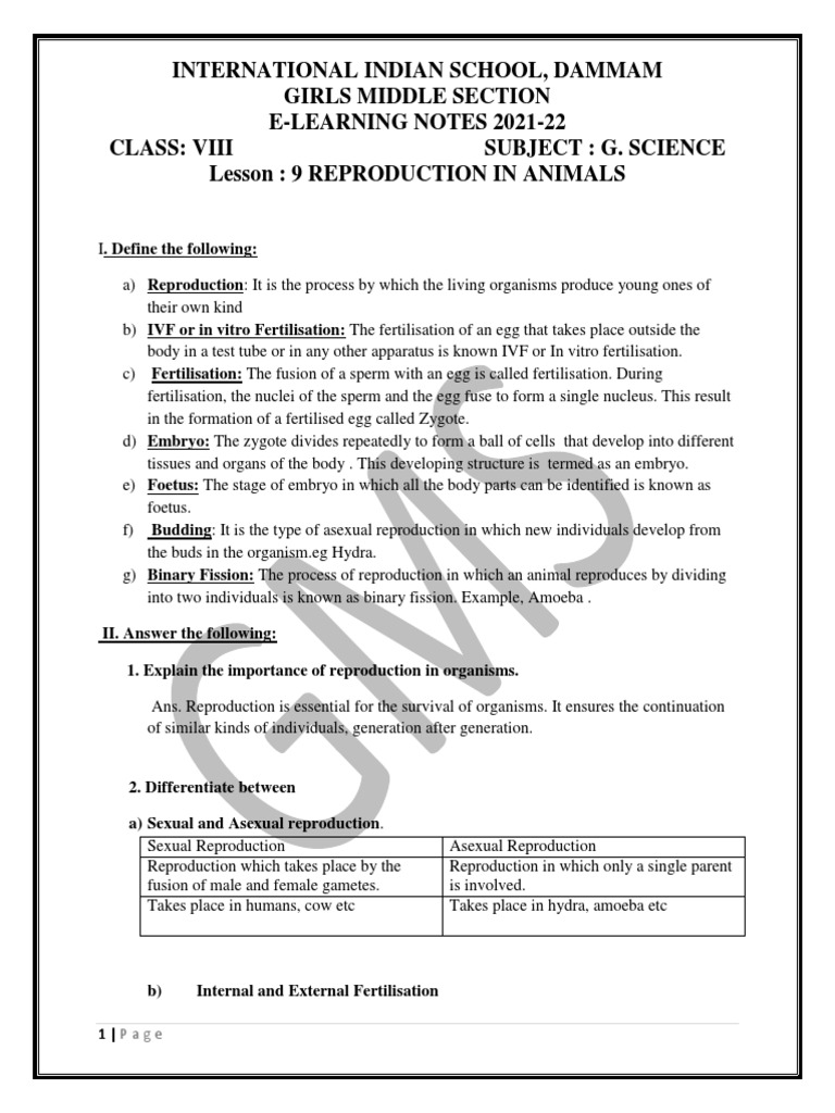 TYPES OF REPRODUCTION IN ANIMALS PDF visual data 8