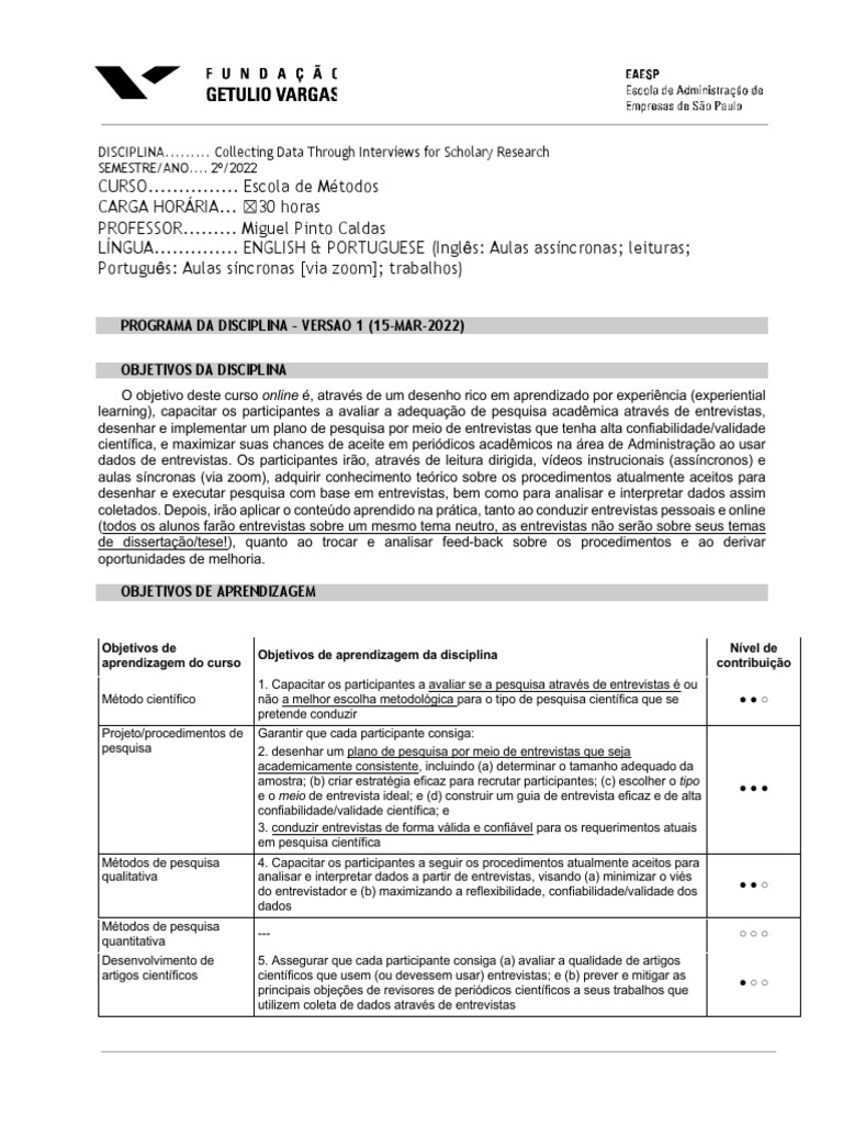 SyllabusEscmetCollecting Data Through Interviews For Scholarly