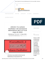 Edición 13.2 - Johann Faulhaber - Del Carnaval de Matemáticas (Del 5 Al 15 de Mayo de 2022) - Gaussianos