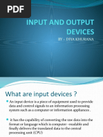 Input and Output Devices