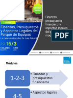 Camarco - Finanzas Presupuestos y Aspectos Legales Del Parque de Equipos - Clase 1