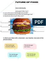 The Future of Food - Ss Worksheet