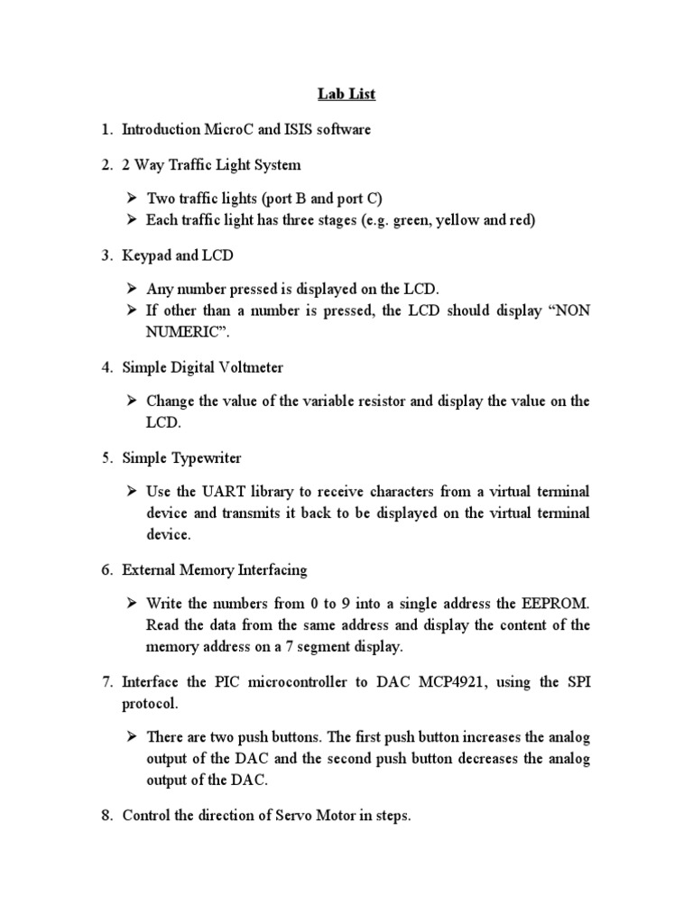 Lab List | PDF | Computers